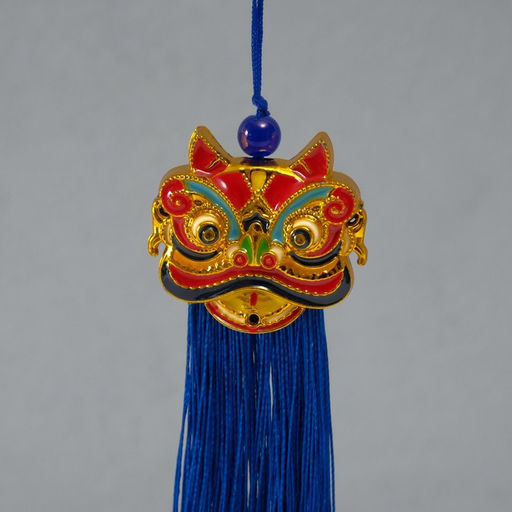 Подвеска текстиль, пластик Китайский лев, синяя, 2414 см - Simaland фото 3