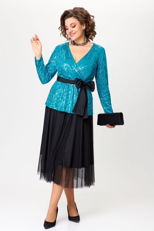 Костюм LADY SECRET 1647 бирюзовый/черный