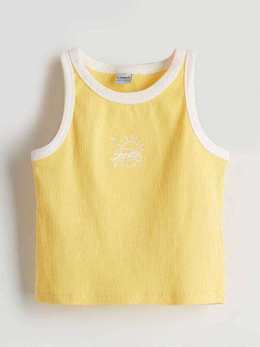 Bisiklet Yaka Nak??l? K?z ?ocuk Atlet