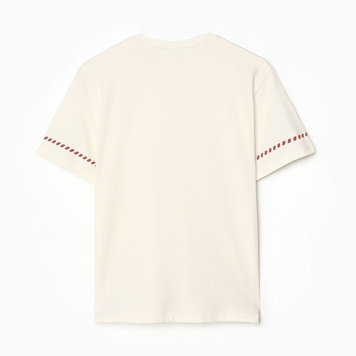 Футболка женская с красным кантом Basic line, молочная, размер 50