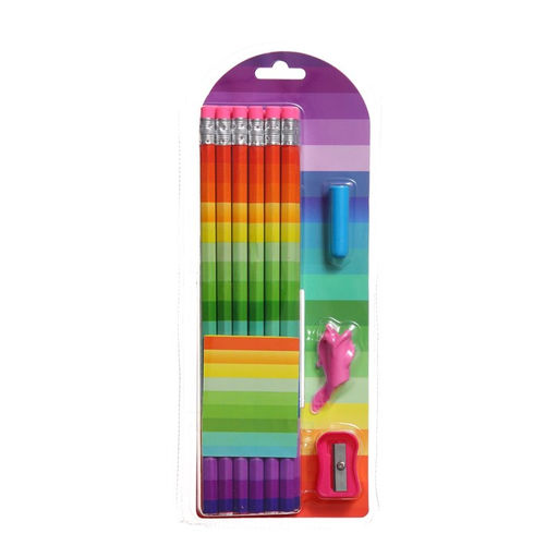 Набор карандашей 12 штук+1 штука, обучающий тренажер для исправления техники письма+точилка - Calligrata фото 4