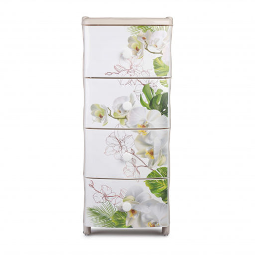 Комод "Орхидеи" 4-х секц. М2059