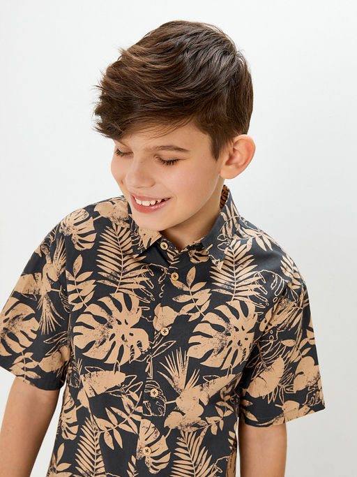 ACOOLA / Сорочка верхняя детская для мальчиков Andresi набивка  фото 6