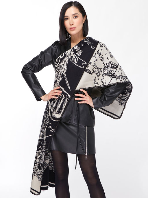 в составе ШЕСТЬ и КАШЕМИР Большой, мягкий, теплый однотонный двусторонний палантин - Tantino фото 18