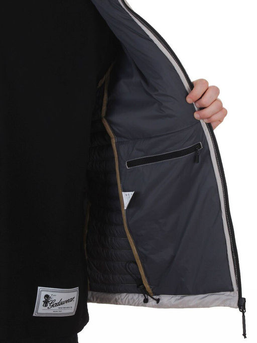 88045 GRAY/BEIGE Куртка мужская демисезонная (100 гр. холлофайбер)