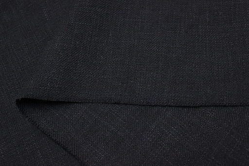 Крапива Рами (Ramie)-диагональ, цв.Черный, ш.1.4м, крапива-100%, 240гр/м.кв - Купава фото 3