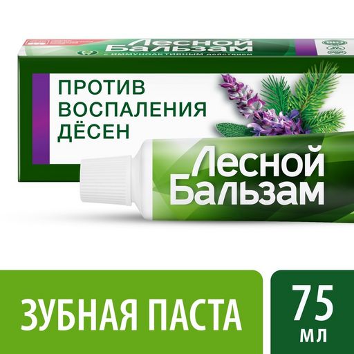 ЛЕСНОЙ БАЛЬЗАМ з/паста 75мл Шалфей и Алоэ на отваре трав