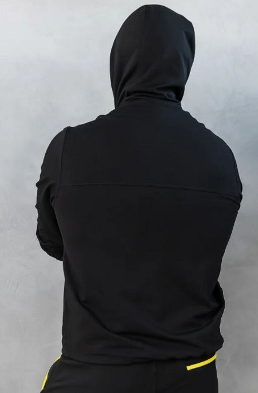 Утепленный костюм Футер 3-х ниточный М-1617: Чёрный / Жёлтый - Relay фото 16