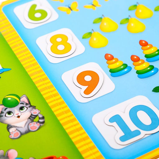 Магнитная книжка-игрушка Цифры, 8 стр. - Буква-ленд фото 5