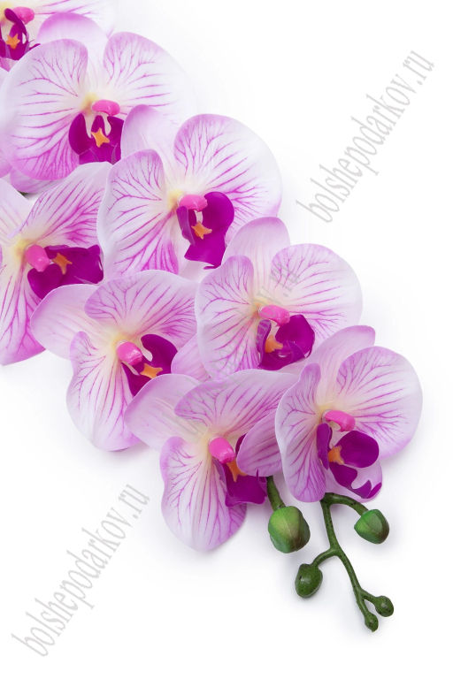 Веточка декоративная Орхидея 93 см (SF-8089) сиреневый/белый - Больше подарков фото 2