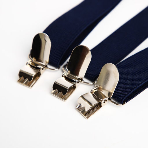 Подтяжки взрослые, ширина 2,5 см, цвет тёмно-синий - Simaland фото 4