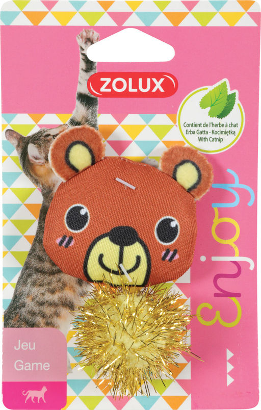 ZOLUX, Игрушка для кошек с кошачьей мятой "Очаровательный Мишка", 7 см, 580721
