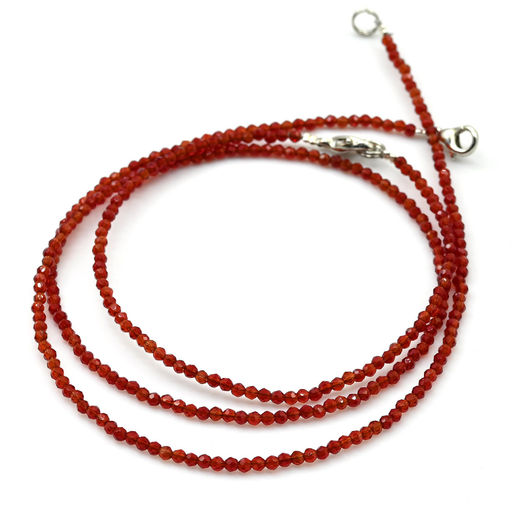 Чокер и браслет из шпинели шарик гр.2мм цв.синий яркий, 45см; 17см - Радуга камня фото 15