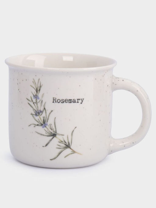 Кружка, 370 мл, фарфор N, белая, в крапинку, Розмарин, Herbarium new - Anna lafarg фото 8