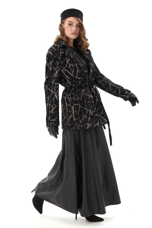 Костюм NIKVA н1005-1 чёрная геометрия и чёрный  фото 3