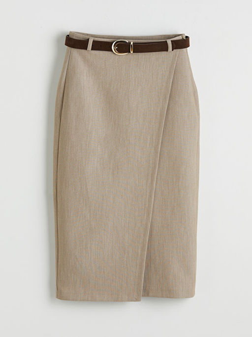 Beli Kemerli Kalem Etek