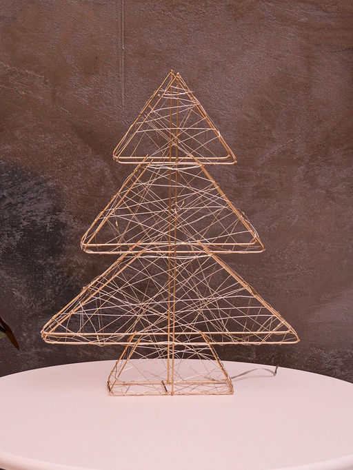Фигура световая «Ёлочка», 40×31×6 см, 30 LED, батарейки ААх3 (не в компл.), свечение тёплое белое