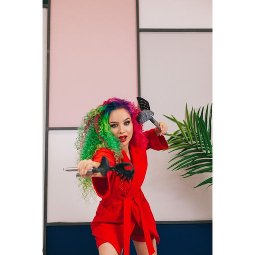 Лопатка кулинарная Доляна Фернан, 33 см, с прорезями, цвет чёрный  фото 5