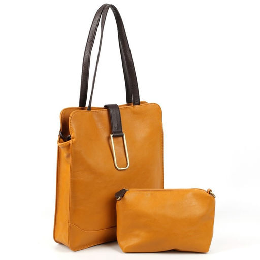 Женская сумка шоппер из эко кожи с косметичкой 0075-101 - Cidirro фото 2