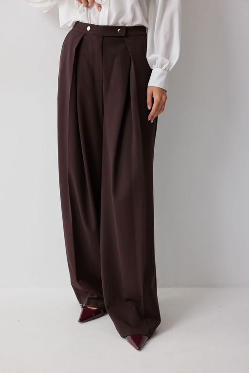 Брюки LYUSHe 4214 коричневый  фото 4