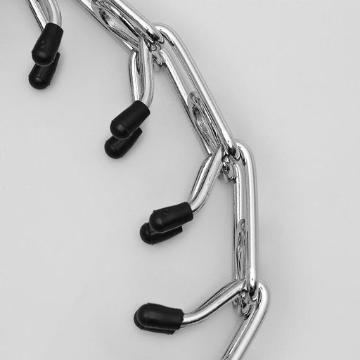 Ошейник - полуудавка строгий с защитными колпачками, 4 мм х 60 см - Пижон фото 4