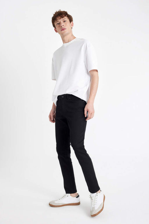 Pedro Slim Fit Джинсовые брюки узкого кроя с нормальной талией и узкими штанинами - Defacto фото 4