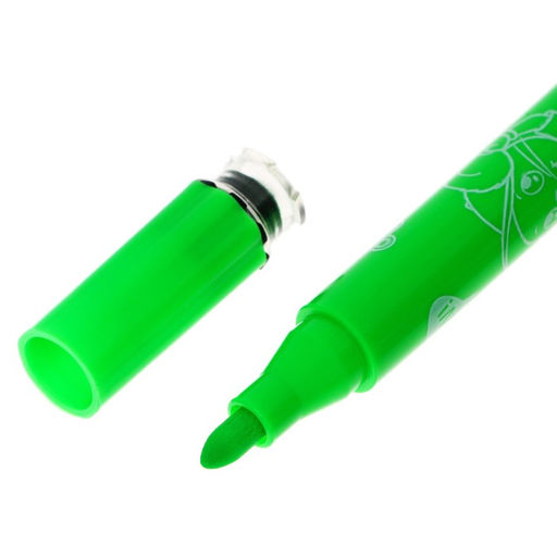 Фломастеры 12 цветов, Calligrata, кистевидный наконечник, с печатью