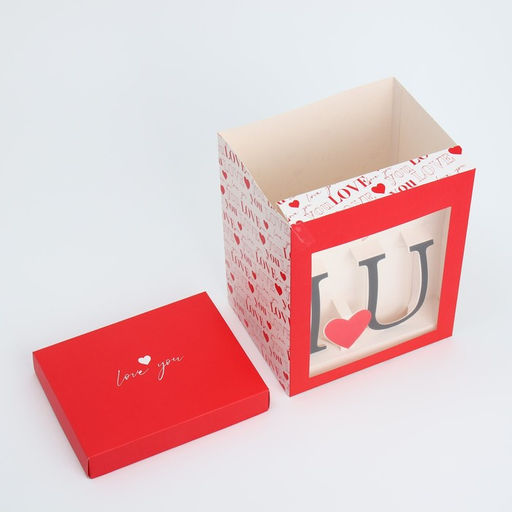 Коробка складная с 3D эффектом Love you, 18 х 14 х 23 см - Дарите счастье фото 8