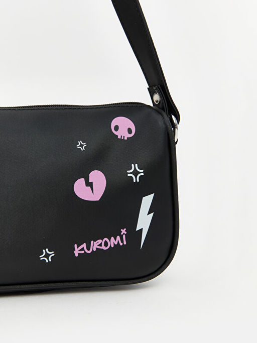 Kuromi Bask?l? K?z ?ocuk Omuz ?antas? ve C?zdan