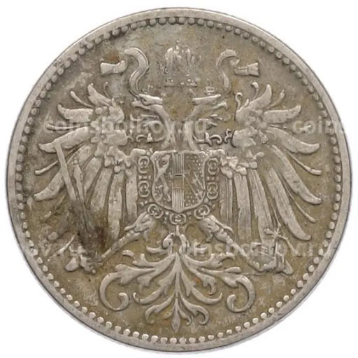 Монета 10 геллеров 1895 года Австрия