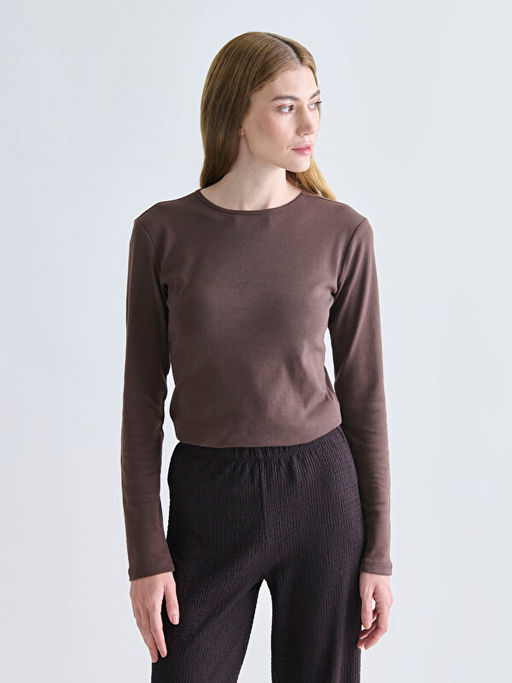 Bisiklet Yaka Kad?n Ti??rt