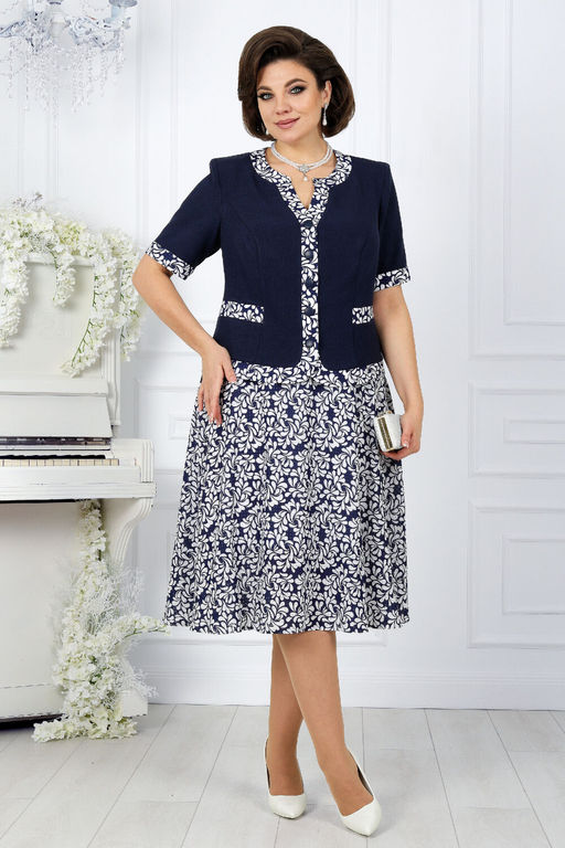 Платье Ninele 7431-Р темно-синий - Mira fashion фото 2546