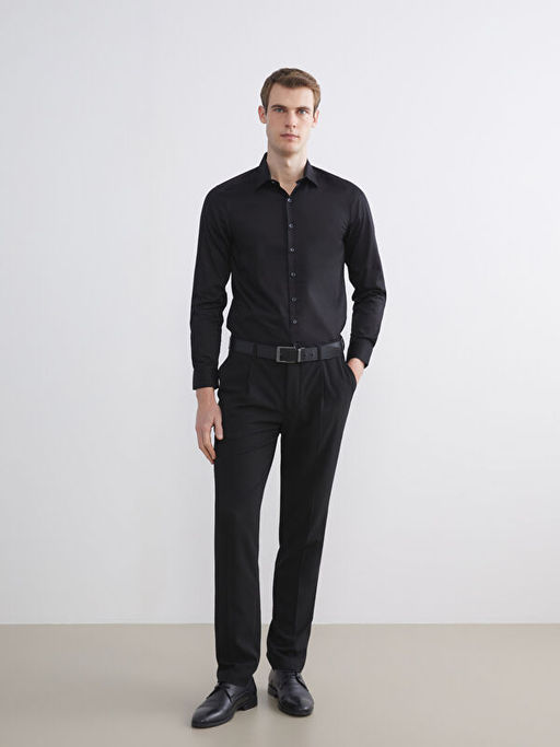 Slim Fit Uzun Kollu Erkek G?mlek