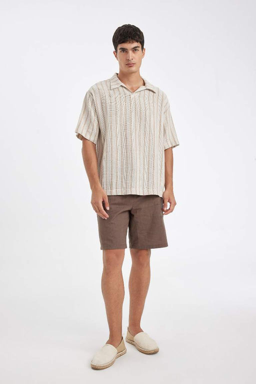 Хлопковые шорты-бермуды свободного покроя - Defacto фото 2