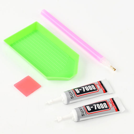 Брелок алмазный «Мишка», цвет белый, своими руками