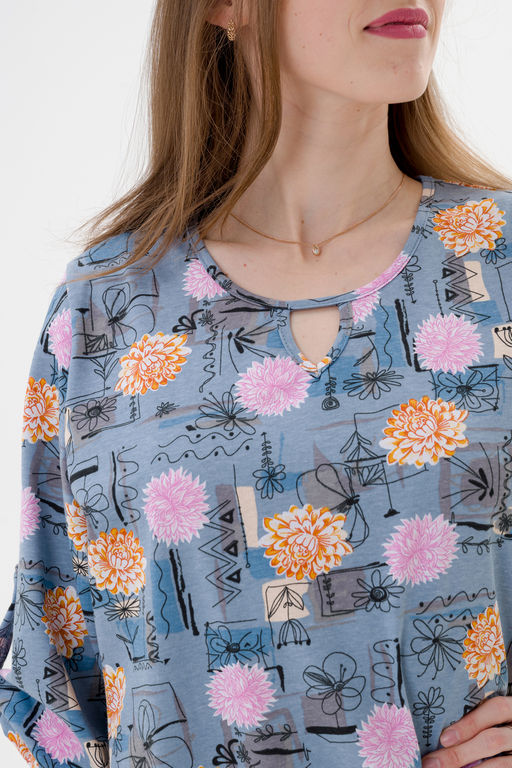 Туника женская из кулирки Полина астра - Амадэль фото 15