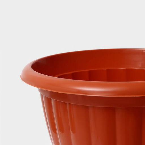 Вазон для цветов «Жасмин», 18 л, d=42 см, h=30 см, коричневый