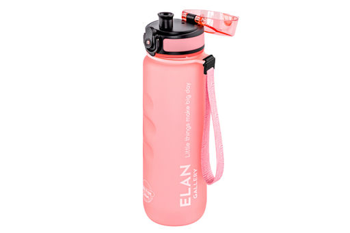 Бутылка для воды 500 мл 6,5*6,5*23 см "Style Matte" с углублениями д/пальцев пыльная роза