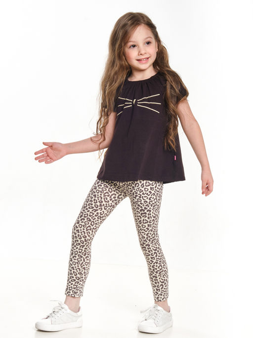 Футболка для девочки UD 0803 кофе - Mini maxi фото 2