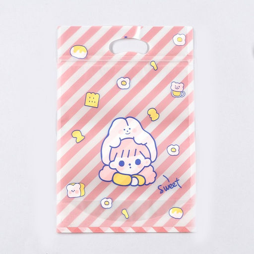 Цена за 50 шт. Пакет подарочный Zip-lock, «Корейский стиль», 15.5×22+3.5 см МИКС