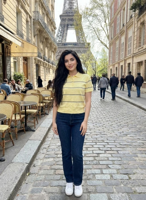 K13329 Джемпер-поло (вязаный трикотаж) СВ_ЖЕЛТЫЙ