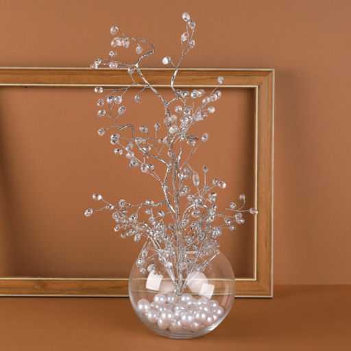 Цветок декоративный стеклярус 50 см на подставке / SA20227-A2 /уп 50/200/ - Галеонтрейд фото 4