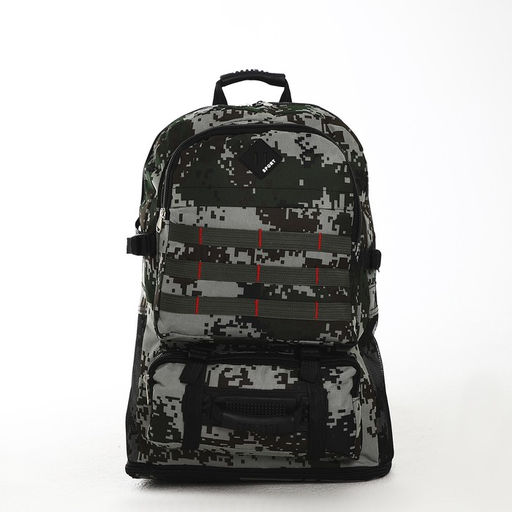 Рюкзак туристический на молнии, с увеличением, 4 наружных кармана, цвет зелёный - Simaland фото 3