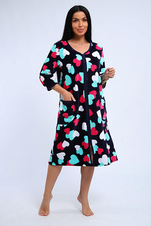 Халат велюровый на молнии (941-6) - Плиона фото 153