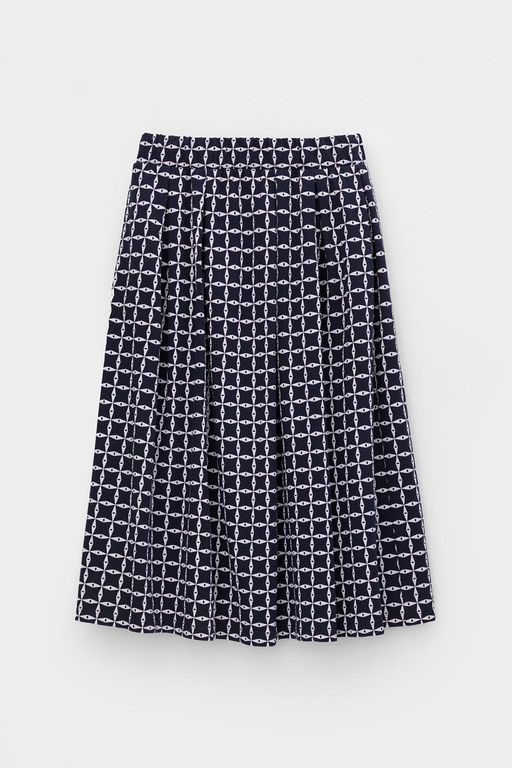 VERY NEAT _ ЕВТ 7013/индиго,морская клетка юбка жен фото 5