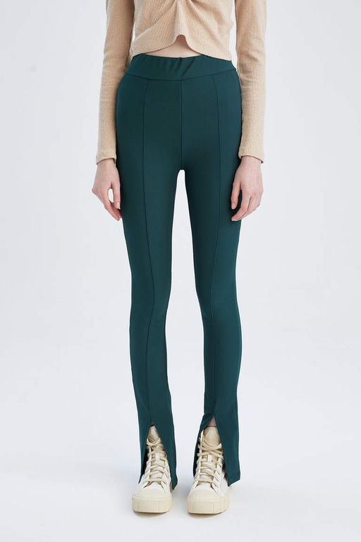 Леггинсы с разрезом на талии и нормальной талией - Defacto фото 4