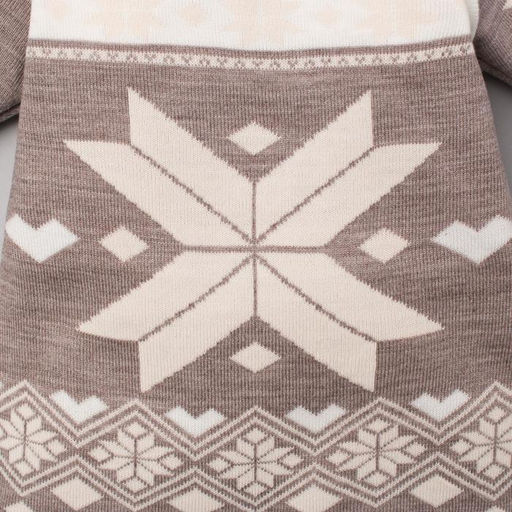 Комбинезон вязаный Крошка Я Снежинка рост 74-80 см фото 5