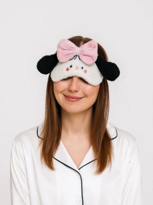 Маска для сна гелевая "Cute puppy", pink