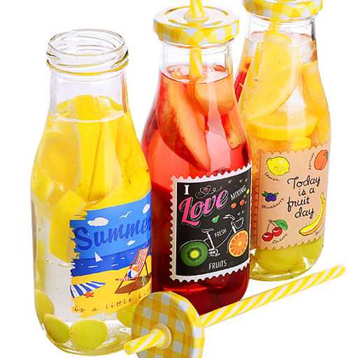 27817 Бутылочка для смузи 0,4 л с трубочкой LR (х24) цвет в ассортименте - Mayer&boch фото 3