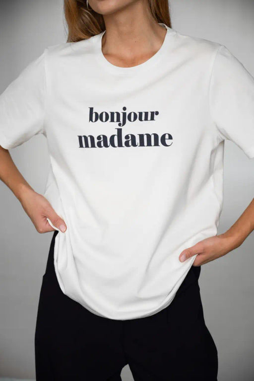 Футболка "Бонжур" ТП 535-4ш1-2 Молочный